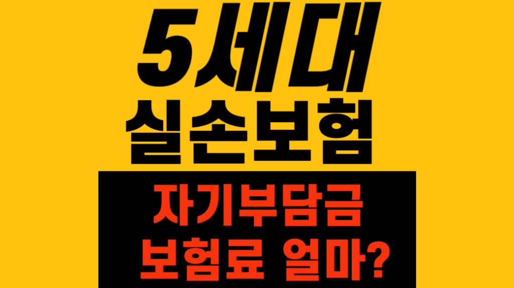 5세대 실손보험 자기부담금