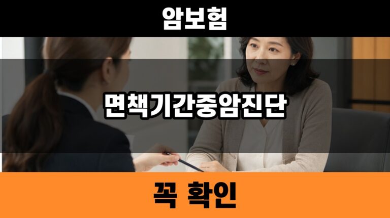 암보험 면책기간 중 암 진단