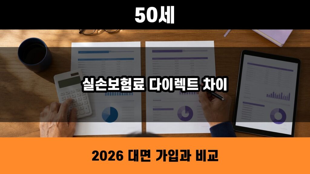 50세 실손보험료 다이렉트와 대면 가입 차이 2026 대표 이미지