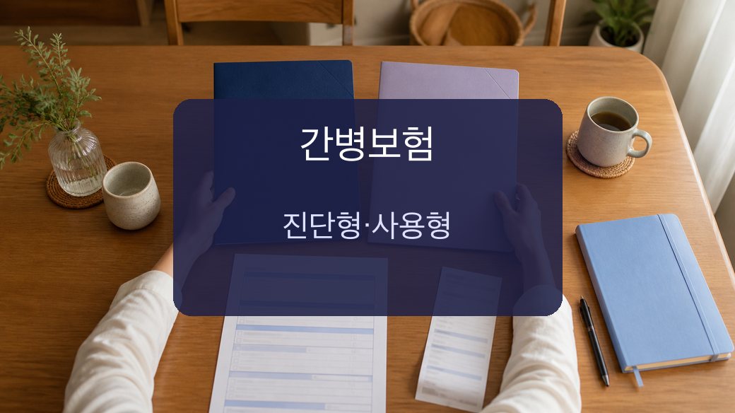 간병보험 진단형 사용형 비교 대표 이미지