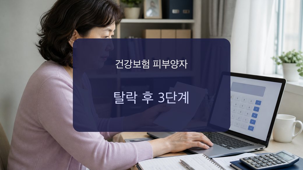 건강보험 피부양자 탈락 후 보험료 확인 대표 이미지