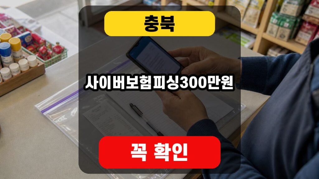 충북 사이버보험 피싱 피해 300만원 대표 썸네일