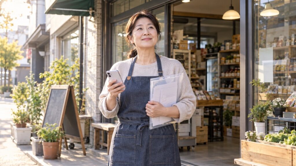 전북 소상공인 든든보험 사회보험료 3년 지원을 준비하는 가게 운영자와 서류