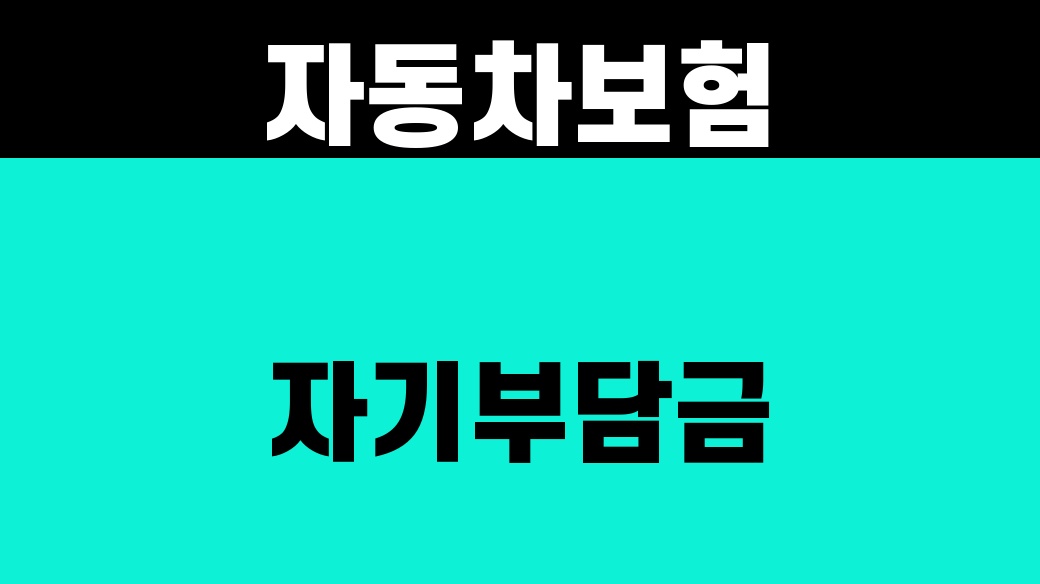 자동차보험 자차 자기부담금, 수리비 4가지 계산